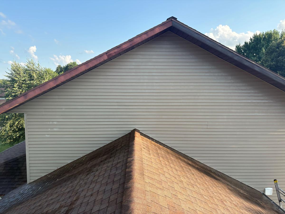 Restored surface after exterior cleaning